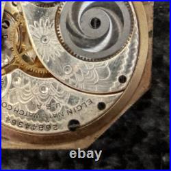 Antique Elgin Model 3 Grade 303 7j Size 12s Octagon Case Pocket Watch JJ406