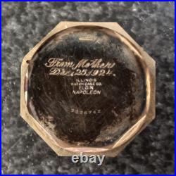 Antique Elgin Model 3 Grade 303 7j Size 12s Octagon Case Pocket Watch JJ406