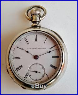 Antique Elgin National Watch Co Coin Silver Case Pocket Watch G. M. WHEELER