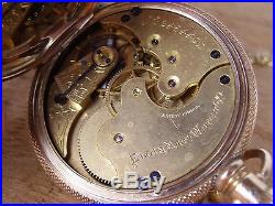 Antique Elgin National Watch Co Pocket Watch 14K U. S. Assay in Case