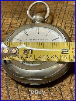 Antique Elgin Natl Watch Co. Key Wind Pocket Watch Silveroid Triple Case 2734119