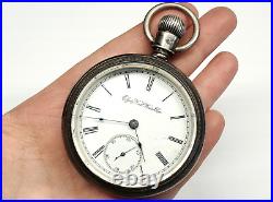 Antique Elgin Natl. Watch Co. Pioneer Waltham Coin Silver Case Pocket Watch