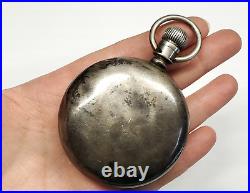 Antique Elgin Natl. Watch Co. Pioneer Waltham Coin Silver Case Pocket Watch