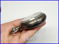 Antique Elgin Natl. Watch Co. Pioneer Waltham Coin Silver Case Pocket Watch