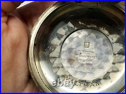 Antique Elgin Natl. Watch Co. Pioneer Waltham Coin Silver Case Pocket Watch