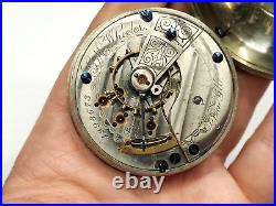 Antique Elgin Natl. Watch Co. Pioneer Waltham Coin Silver Case Pocket Watch