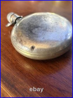 Antique Elgin Natl Watch Co Pocket Watch Running Bullseye Case WORKS