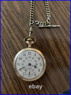 Antique Elgin Pocket Watch 7 Jewels Key wind set- Hunter Case Made in 1876