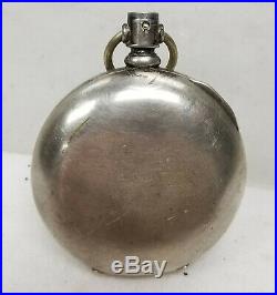 Antique Elgin Pocket Watch Coin Silver Hunting Case Fahys Monarch