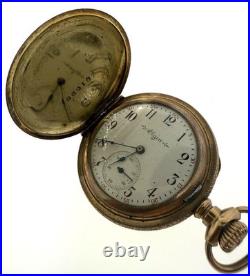 Antique Elgin Pocket Watch Grade 269 7J Hunter Case c1904 Runs Then Stops