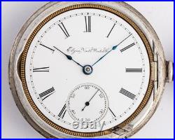 Antique Elgin Pocket Watch in Nice Train Case! Grade 10 18 Size 11 Jewel