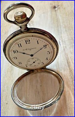 Antique Elgin Pocket watch Keystone Sterling Silver Watch Case Early 1900s
