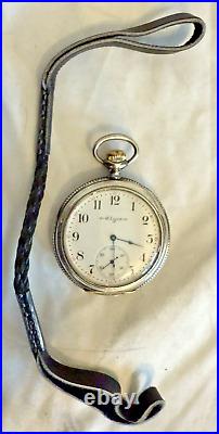 Antique Elgin Pocket watch Keystone Sterling Silver Watch Case Early 1900s