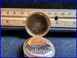 Antique Elgin Small Pocket Watch Engraved Case Winds Runs Stops