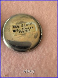 Antique Elgin in Wadsworth Platold two tone pocket watch case, Works Good