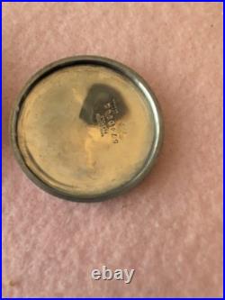 Antique Elgin in Wadsworth Platold two tone pocket watch case, Works Good