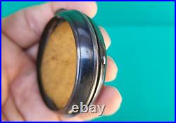 Antique English Fusee Pocket Watch Sterling Pair Case Clarkson Liverpool 19thC