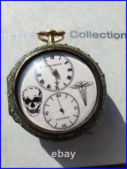 Antique English Peir case Doctor Verge Pocket Watch circa 1800