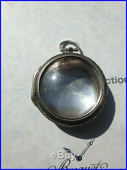 Antique English Silver Peir Case