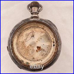 Antique Fahy's 4 Ounce Open Face Pocket Watch Case for 18 Size Coin Silver