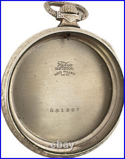 Antique Fahy's Bristol Pocket Watch Case 12 Size 10k White Gold Filled Teaked