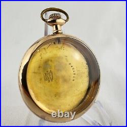 Antique Fahy's Montauk w Ornate Back Pocket Watch Case for 16 Size Gold Filled