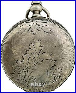 Antique Fahys No. 1 Hunter Pocket Watch Case for 18 Size Key Wind Coin Silver