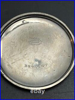Antique Famous Pocket Watch Case 14k White Gold Filled Worcester Movement