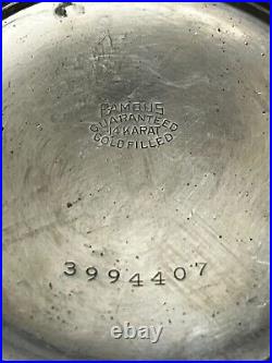 Antique Famous Pocket Watch Case 14k White Gold Filled Worcester Movement