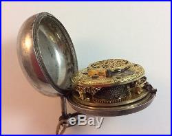 Antique George Prior Triple Case Pocket Watch Verge Fusee Oignon WithKey London