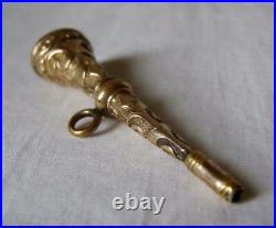Antique Georgian / Victorian Gold Cased Agate Seal / Pocket Watch Key Fob /Charm