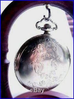Antique Gold Fill Elgin Pocket Watch 15 Jewels Art Deco 1920 Ornate Case