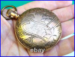Antique Gold Filled Fahy Pocket Watch Case FITCH PAT April 22, 1879 Screw Bezel