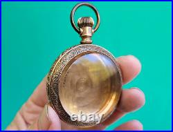 Antique Gold Filled Fahy Pocket Watch Case FITCH PAT April 22, 1879 Screw Bezel