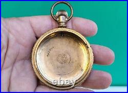 Antique Gold Filled Fahy Pocket Watch Case FITCH PAT April 22, 1879 Screw Bezel