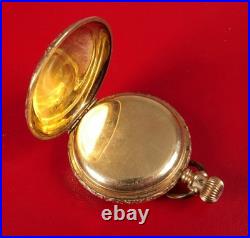 Antique Gold Filled Hunter Case Pocket Watch P. H. Doret For Parts Or Repair