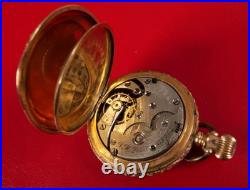 Antique Gold Filled Hunter Case Pocket Watch P. H. Doret For Parts Or Repair