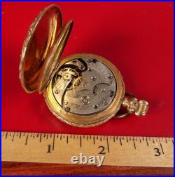 Antique Gold Filled Hunter Case Pocket Watch P. H. Doret For Parts Or Repair