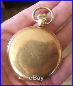 Antique Gold Plated Star Dennison Case Pocket Watch, Bright Peterborough