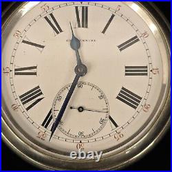 Antique Goliath 71mm Case C&B Cross & Beguelin Centennial Pocket Watch Swiss