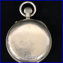 Antique Goliath 71mm Case C&B Cross & Beguelin Centennial Pocket Watch Swiss