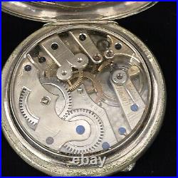 Antique Goliath 71mm Case C&B Cross & Beguelin Centennial Pocket Watch Swiss