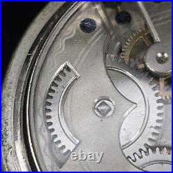 Antique Goliath 71mm Case C&B Cross & Beguelin Centennial Pocket Watch Swiss