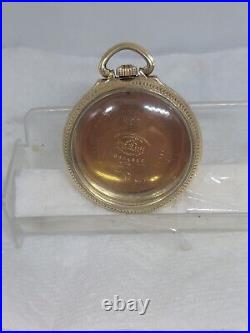 Antique HAMILTON 10 KT Gold Filled RR Open Face Pocket Watch Case-16 S! Great