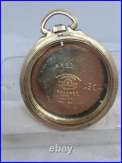 Antique HAMILTON 10 KT Gold Filled RR Open Face Pocket Watch Case-16 S! Great