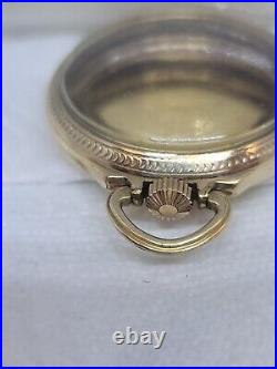 Antique HAMILTON 10 KT Gold Filled RR Open Face Pocket Watch Case-16 S! Great