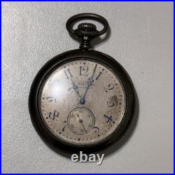 Antique H Muhrs Sons Phila Pocket Watch 0.935 Silver Case Engraved Nonworking
