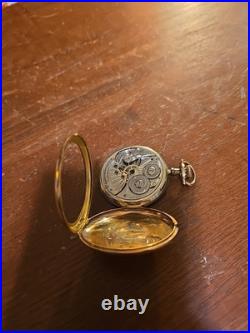 Antique Hamilton 12s 17j Pocket Watch 20 Year GF Montauk Case For Repair Runs