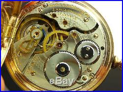 Antique Hamilton 16s pocket watch. Beautiful Tri-color gold Hunter case. 1906