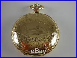 Antique Hamilton 925 18s 17 jewel gold filled Hunter case pocket watch. 1899